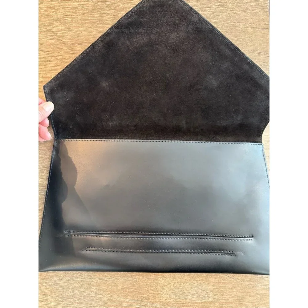 Vittoria Napoli Italian Leather Envelope Clutch Purse Made In Italy MINT - Picture 6 of 12